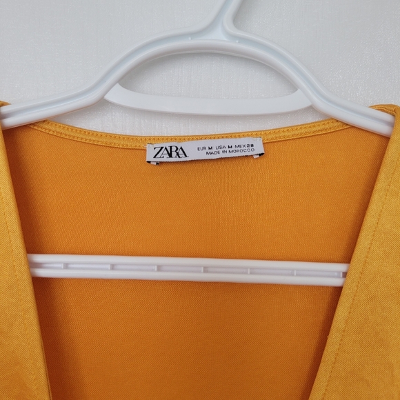 Gorgeous orange/yellow Zara summer  maxi / midi dress - Picture 2 of 4